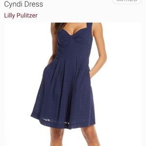 NWT Lilly Pulitzer Cyndi dress in true navy